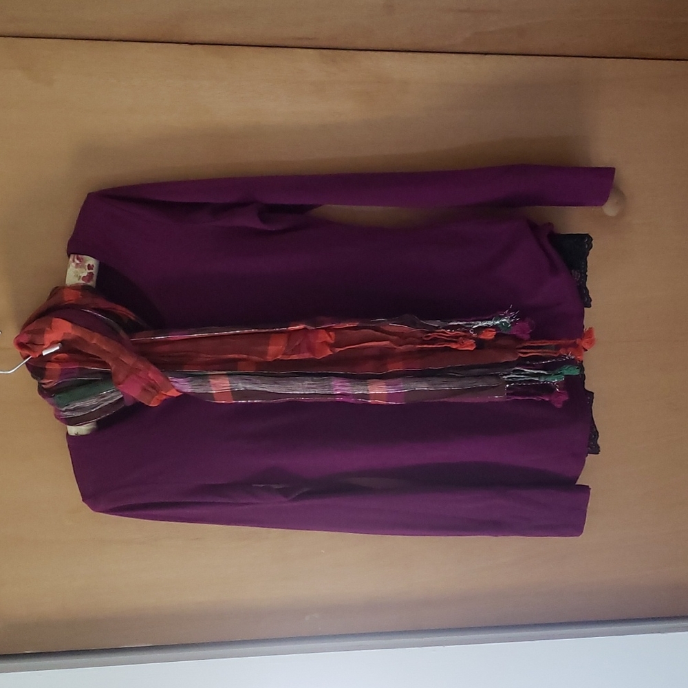 3 Piece Set, Shirt, Camisole, Scarf